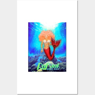 Drag Queen mermaid  T shirt Posters and Art